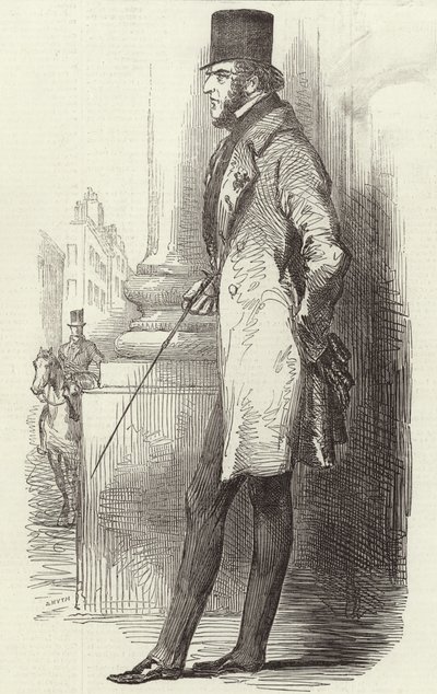 Lord George Bentinck (gravering) av English School