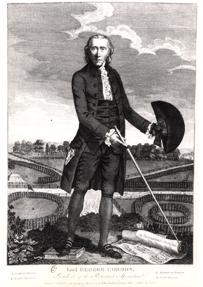 Lord George Gordon (1752-93) 1780 av English School