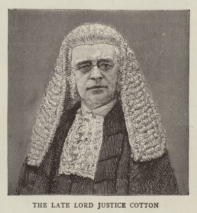 Lord Justice Cotton (gravering) av English School