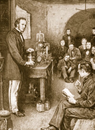 Lord Kelvin begynte sine vitenskapelige undersøkelser i Glasgow i en vinkjeller som han gjorde om til et laboratorium av English School
