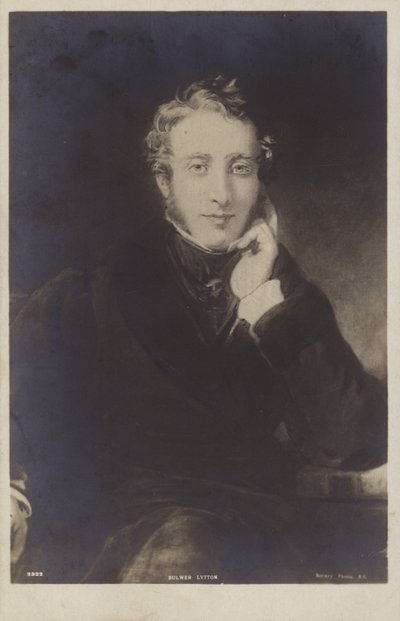 Lord Lytton (1803–1873), engelsk politiker, romanforfatter, poet og dramatiker (litografi) av English School