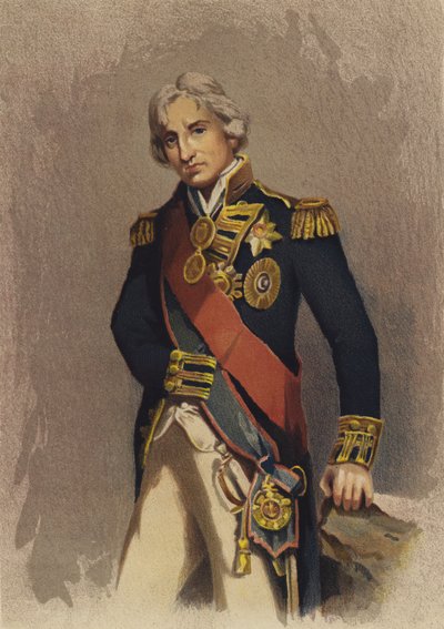Lord Nelson (fargelitografi) av English School