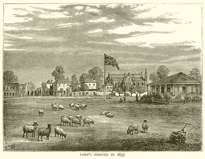Lords Ground i 1837 av English School
