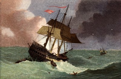 Tap av Kent East Indiaman av English School
