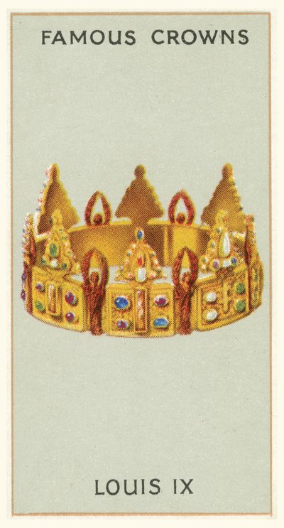 Ludvig IX (kromolitografi) av English School