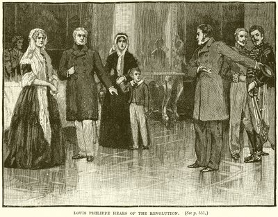 Louis Philippe hører om revolusjonen av English School