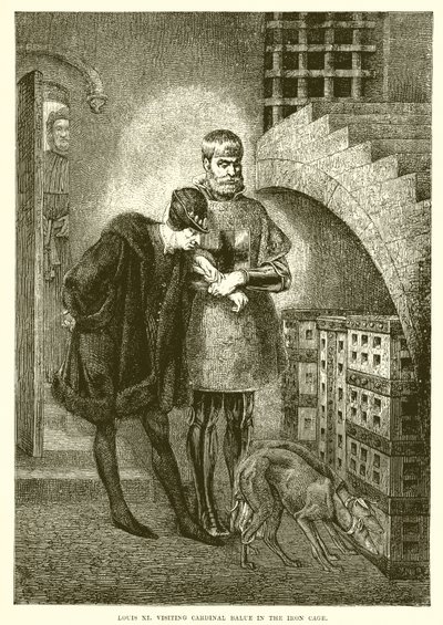 Louis XI besøker kardinal Balue i jernalderen av English School