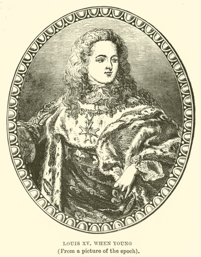 Louis XV da han var ung av English School
