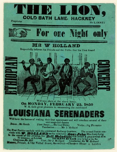 Louisiana Serenaders ved Lion, Hackney av English School