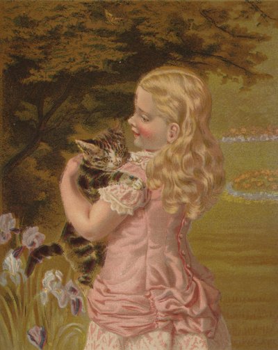Kjærlige venner (chromolitho) av English School