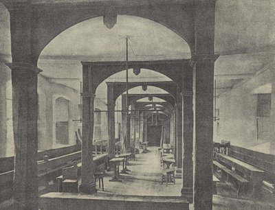 Nedre skole (gravyr) av English School