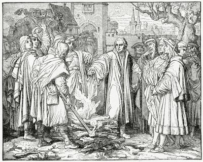Luther brenner pavens okse i 1520, 1882 av English School