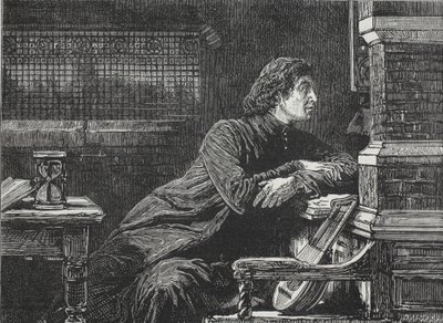 Luther at the Casement, illustrasjon fra The History of Protestantism av James Aitken Wylie (1808-1890), pub. 1878 av English School