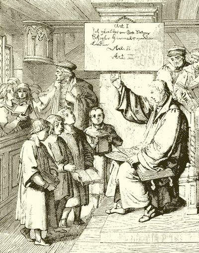 Luther lærer barn av English School
