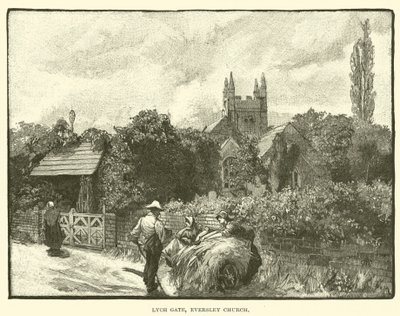 Lych Gate, Eversley Church (gravering) av English School