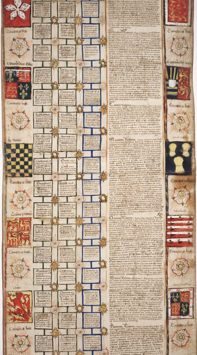 MS Lewis E 201 seksjon 3, Chronicle of the History of the World from Creation to Woden, with a Genealogy of Edward IV, c.1461 av English School