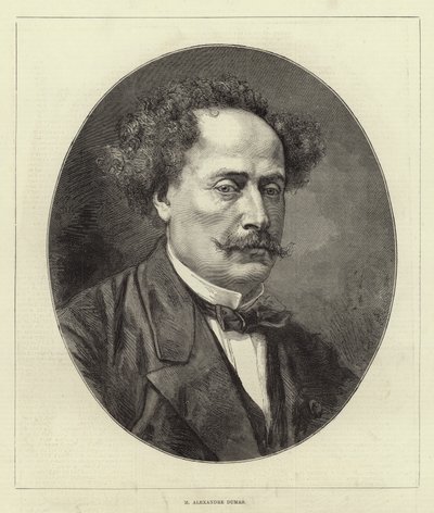 M Alexandre Dumas (gravering) av English School