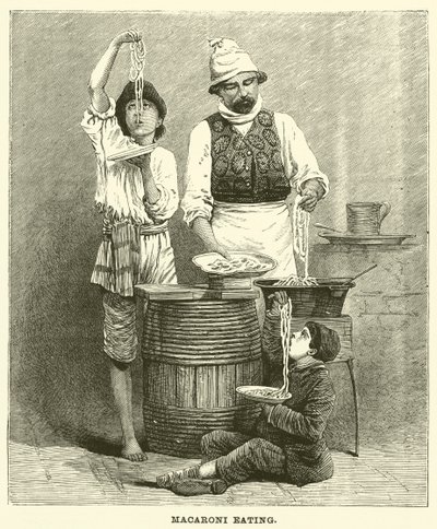 Macaroni essen von English School