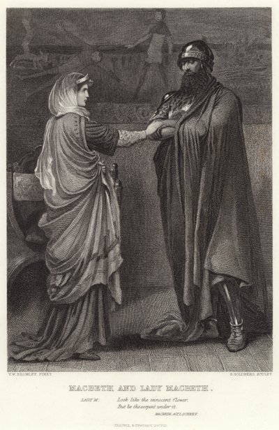 Macbeth og Lady Macbeth, Macbeth, Act I, Scene V av English School