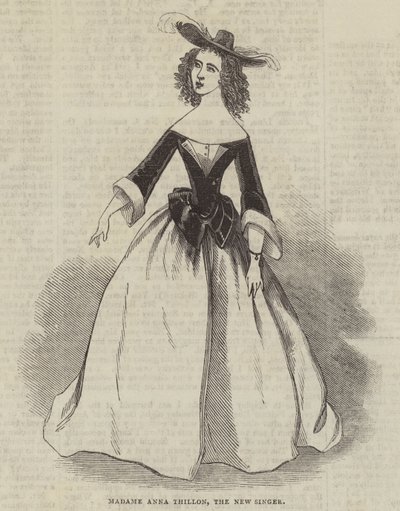 Madame Anna Thillon, den nye sangeren av English School