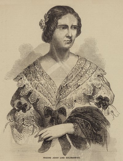 Madame Jenny Lind Goldschmidt (gravering) av English School
