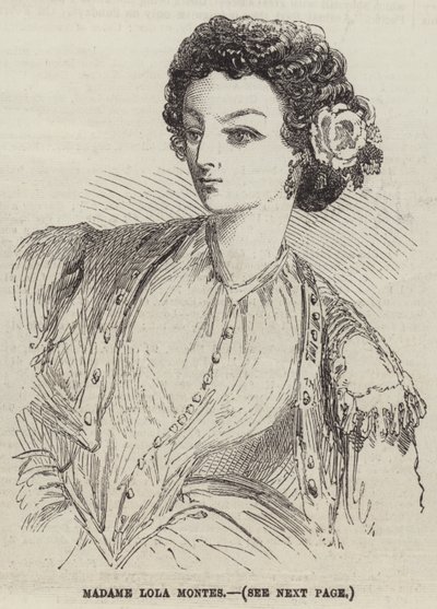 Madame Lola Montes (gravering) av English School