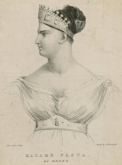 Madame Pasta als Medea von English School