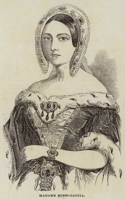 Madame Rossi-Caccia (gravering) av English School
