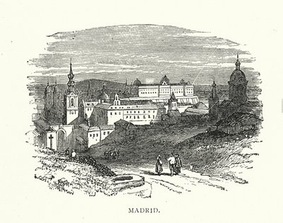Madrid (gravering) av English School
