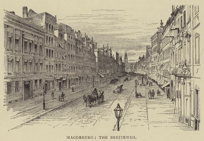 Magdeburg, Breiteweg (gravering) av English School