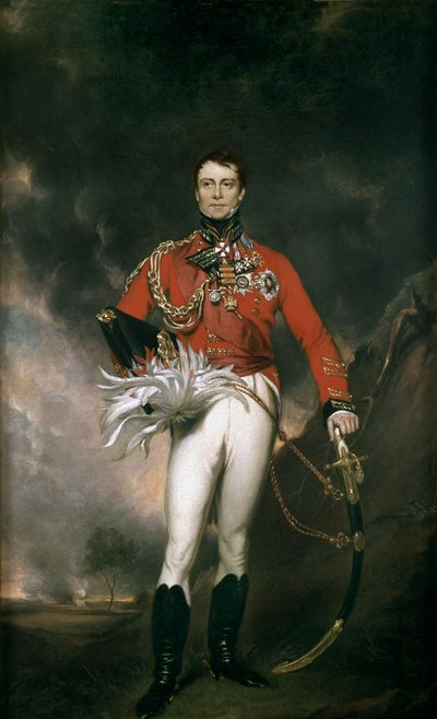 Generalmajor Sir James Kempt, ca. 1824 av English School