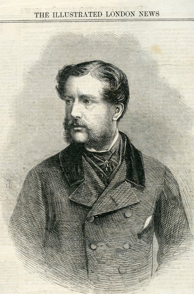 Major Charles Nasmyth (1825-61) fra The illustrated London News 13. juli 1861 av English School