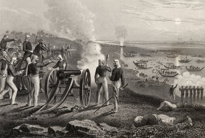 Major Eyre vertreibt die Oude-Rebellen aus Allahabad im Jahr 1857, aus 