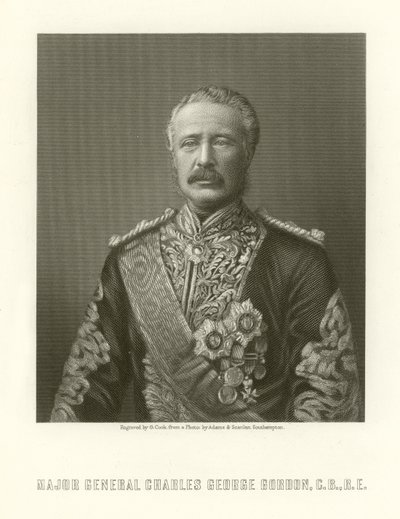 Generalmajor Charles George Gordon av English School
