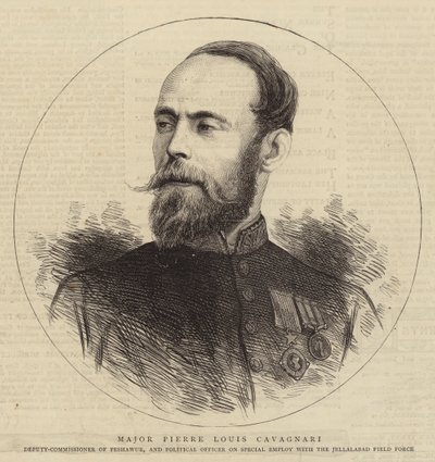 Major Pierre Louis Cavagnari (Stich) von English School