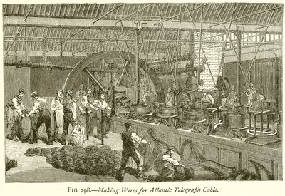Lage ledninger for Atlantic Telegraph Cable av English School