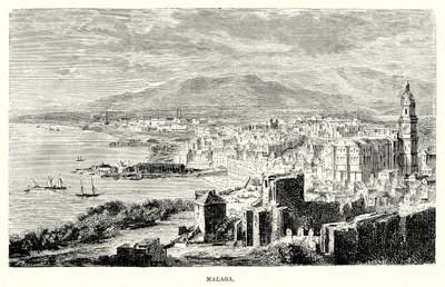 Malaga (gravering) av English School