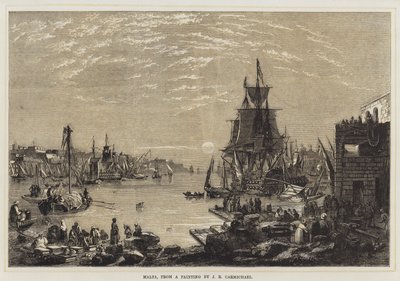 Malta (farge litho) av English School