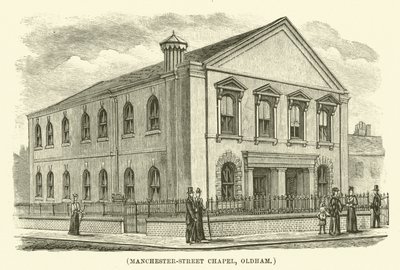 Manchester-Street Chapel, Oldham (gravering) av English School