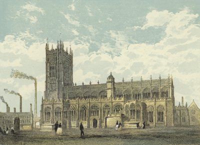 Manchester Cathedral, South East View av English School
