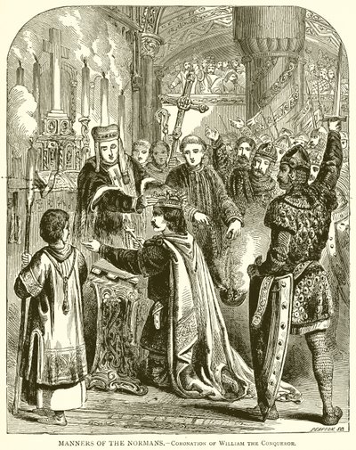 Manners of the Normans.--Kroning av Vilhelm Erobreren av English School