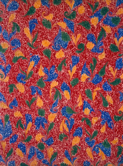 Marmor endepapir, 1950-tallet. av English School