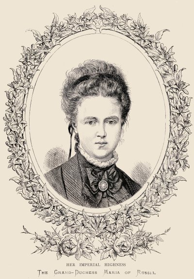 Maria Alexandrovna (1853-1920) Hennes keiserlige høyhet Storhertuginnen av Russland av English School