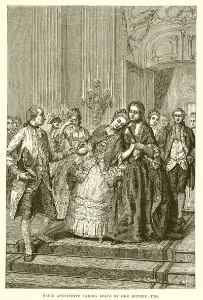 Marie Antoinette tar avskjed med moren av English School