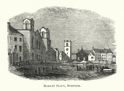 Market Place, Morpeth (gravering) av English School