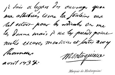 Markis av Montesquieu av English School