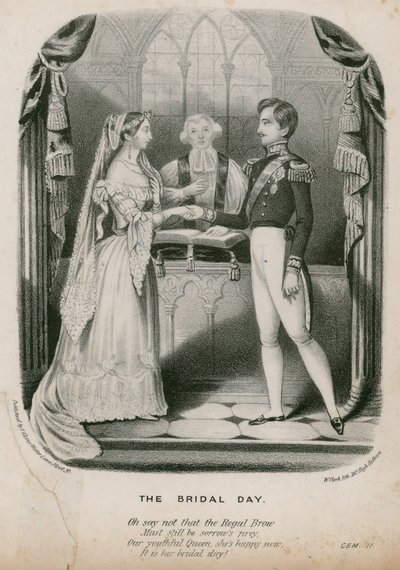 Ekteskap med dronning Victoria og prins Albert, 10. februar 1840 av English School