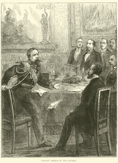 Marshal Leboeuf ved rådet, 1870 av English School
