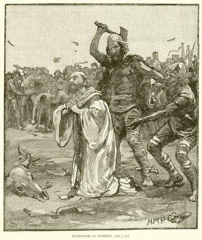 Märtyrertod von Alphege von English School