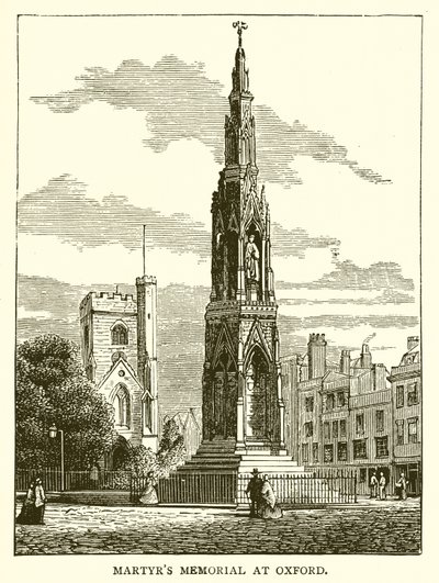 Martyrs Memorial i Oxford av English School